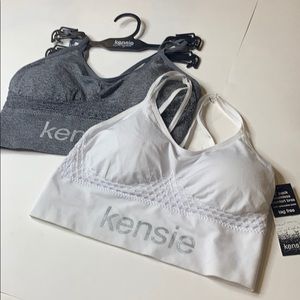 Kensie Crop Bras 2 pieces 🍋 NWT